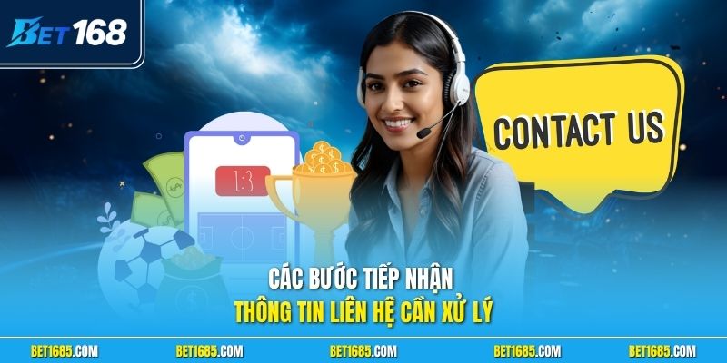 Các bước tiếp nhận thông tin liên hệ cần xử lý